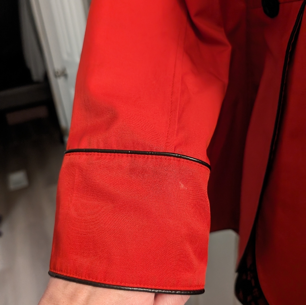 Betsy Johnson Trench Coat Style Jacket - Picture 5 of 6